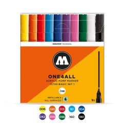 Akrilinis žymeklis One4All 127HS 2 mmWallet Basic-Set 1 10 pcs.