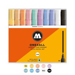 Akrilinis žymeklis One4All 227HS 4mm Wallet Pastel-Set 10 pcs.