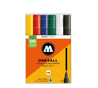 Akrilinis žymeklis One4All 227HS 4 mm x 6 vnt