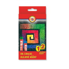 Aliejinės kreidelės KOH-I-NOOR 12 spalvų