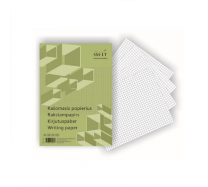 Popierius rašomasis languotas A4 100l.