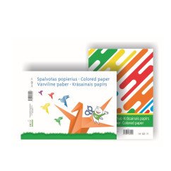 Popierius spalvotas vienpusis 8l. A4 80g