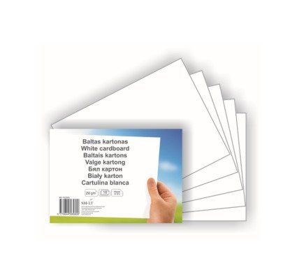 Kartonas Baltas A4