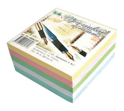 Užrašų lapeliai spalvoti