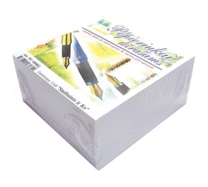 Užrašų lapeliai balti