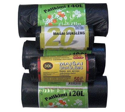 Šiukšlių maišelis storas