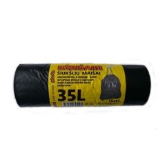 Šiukšlių maišelis 35l.x15vnt.užriš.