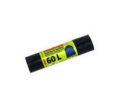 Šiukšlių maišelis 60l užrišami