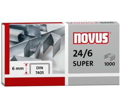 Sąsagėlės NOVUS 24/6 DIN Super