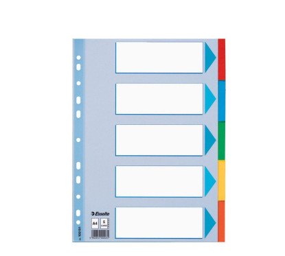 Skirtukai kartoniniai A4 Esselte