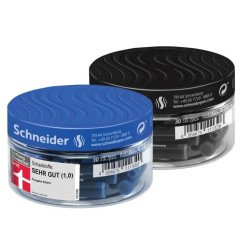 Rašalo kapsulės plastikiniame indelyjė