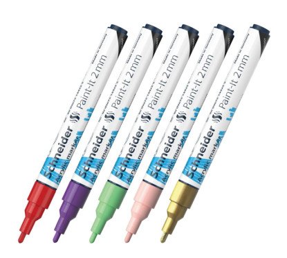 Akrilinis.žymeklis Paint-It 310 2 mm juodas