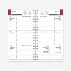 Darbo kalendorius Midi Spiral Cardboard 90x167mm