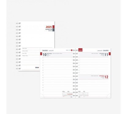 Papildas-kalendorius Spirex Day Timer Kancleris B6