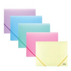 Aplankas su guma A4 pastelinių sp.