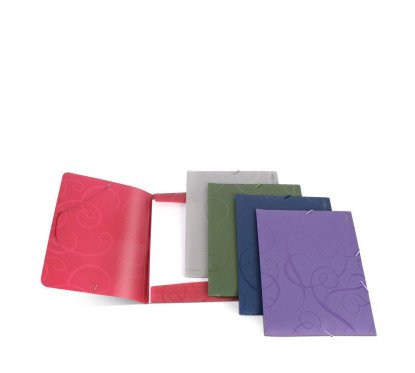 Aplankas plastikinis, su gumele Barocco