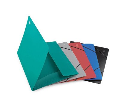 Aplankas su gumele PP su 3 atvartais