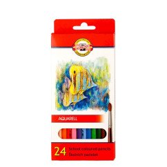 Akvareliniai pieštukai KOH-I-NOOR 24 spalvų