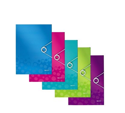 Aplankas su gumele PP Leitz WOW su 3 atvartais