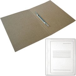 Aplankas kartoninis su įsegėle baltas (byla)