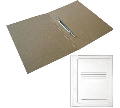 Aplankas kartoninis su įsegėle baltas (byla)