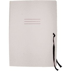 Aplankas kartoninis su raišteliais baltas