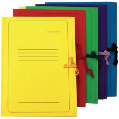 Aplankas kartoninis su raišteliais spalvotas