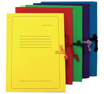 Aplankas kartoninis su raišteliais spalvotas