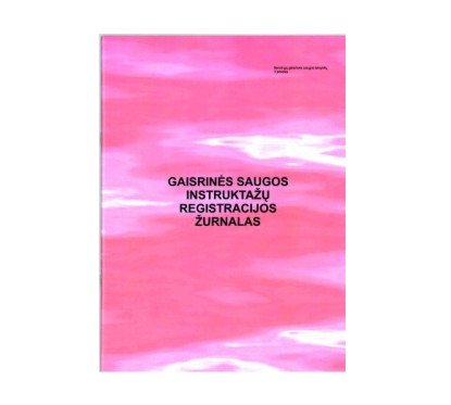 Gaisrinės saugos insrtuktažų registracijos žurnalas