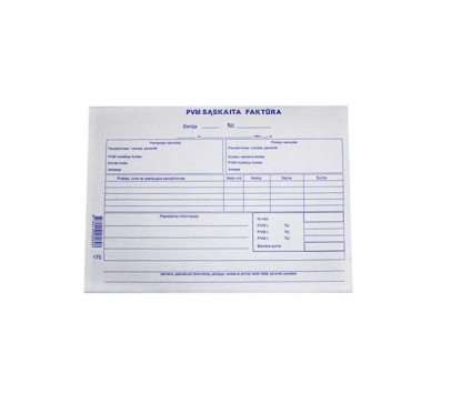 PVM sąskaita- faktūra 1+1