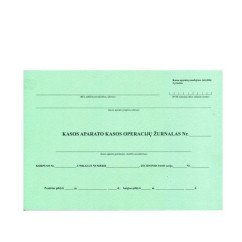 Kasos operacijų žurnalas A4 horizontalus
