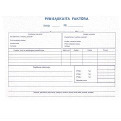 PVM sąskaita faktūra A5 SC(1+1) be Nr.