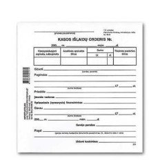 Kasos išlaidų orderiai