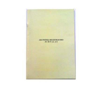 Akcininkų registravimo žurnalas