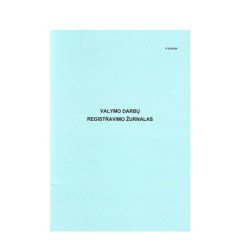 Valymo darbų registravimo žurnalas