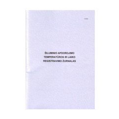 Šiluminio apdorojimo temperatūros ir laiko registravimo žurnalas