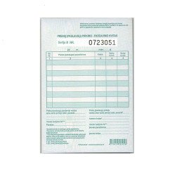 Prekių (paslaugų) pirkimo-pardavimo kvitai su Nr.