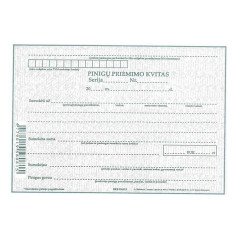 Pinigų priėmimo kvitai be Nr