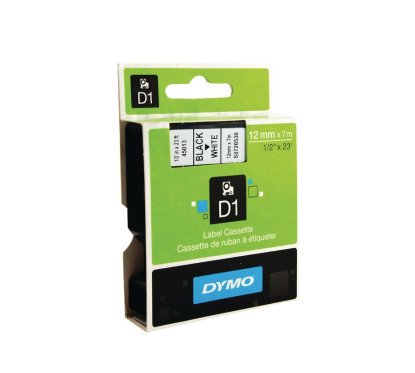 Juostelė LabelManager 160 pp 12mmx7m balt./juod.spauda