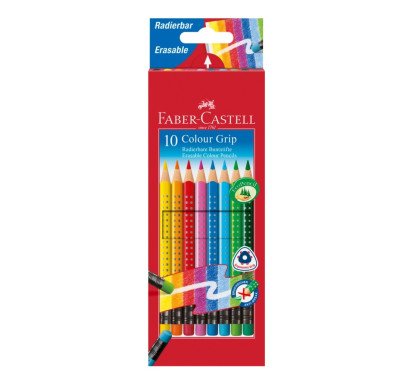 Spalvoti pieštukai GRIP 2001 su trintuku