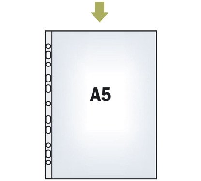 Įmautė A5 40mic skaidri