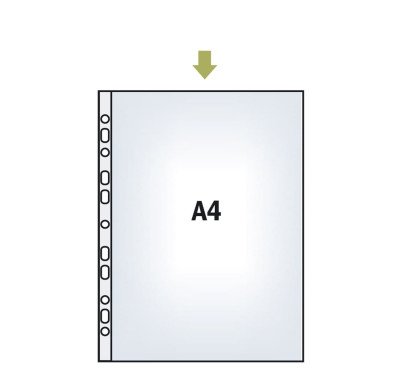 Įmautės Esselte A4,75mic skaidrios
