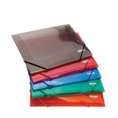 Aplankas A5 permatomas su gum. PP mix