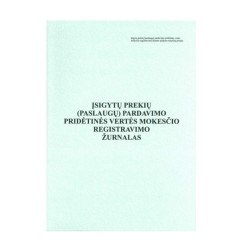 Įsigitų prekių ir paslaugų pardavimo PVM registracijos žurnalas