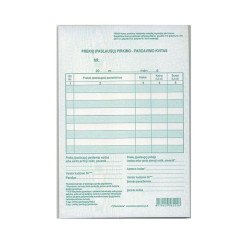 Prekių (paslaugų) pirkimo-pardavimo kvitai be Nr.