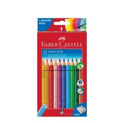 Pieštukai spalv.tirbriauniai Jumbo 12vnt.+drožt.