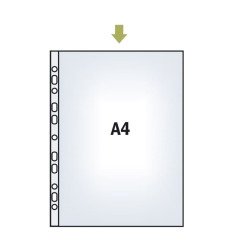 Įmautės Esselte A4,75mic skaidrios