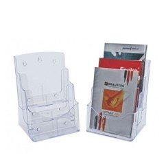 Laikiklis reklamai A4 3dalys pastat./pakabin.