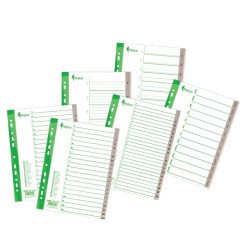 Skiriamieji lapai A4 pilki PP