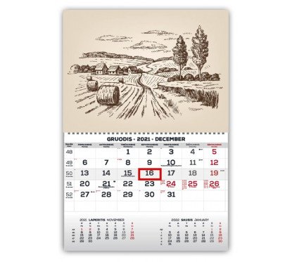 Pakabinamas kalendorius Mono